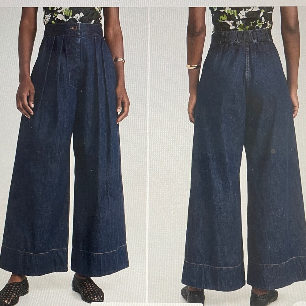 Rachel Comey Dark Blue Wide-Leg Jeans
